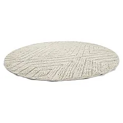 Tapis rond - Amberley Natural Cotton Shaggy (umazano bela)