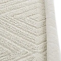 Tapis rond - Amberley Natural Cotton Shaggy (umazano bela)