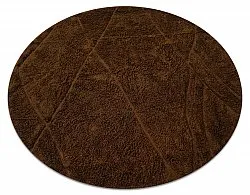 Tapis rond - Andrea Natural Cotton Shaggy (marron)