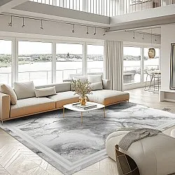 Tapis Wilton - Attika (gris/blanc)