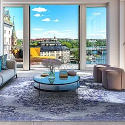 Tapis Wilton - Badem (bleu)