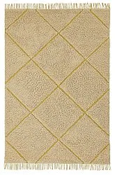 Tapis à poils longs - Bellevue Natural Cotton Shaggy (beige/marron)