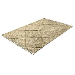 Tapis à poils longs - Bellevue Natural Cotton Shaggy (beige/marron)