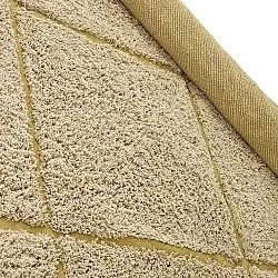 Tapis à poils longs - Bellevue Natural Cotton Shaggy (beige/marron)