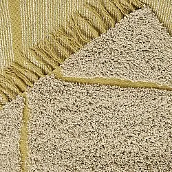 Tapis à poils longs - Bellevue Natural Cotton Shaggy (beige/marron)