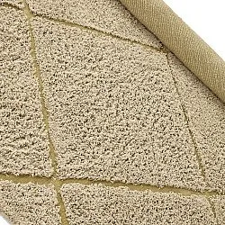Tapis rond - Bellevue Natural Cotton Shaggy (beige/marron)