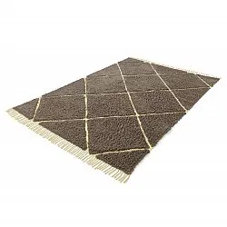 Tapis à poils longs - Bellevue Natural Cotton Shaggy (marron/jaune)