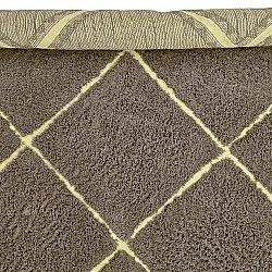 Tapis à poils longs - Bellevue Natural Cotton Shaggy (marron/jaune)
