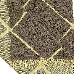Tapis à poils longs - Bellevue Natural Cotton Shaggy (marron/jaune)