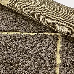 Tapis à poils longs - Bellevue Natural Cotton Shaggy (marron/jaune)