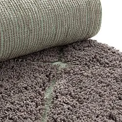 Tapis à poils longs - Bellevue Natural Cotton Shaggy (taupe/vert)