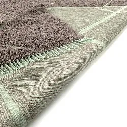 Tapis à poils longs - Bellevue Natural Cotton Shaggy (taupe/vert)