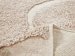 Tapis rond - Bonnie Natural Cotton Shaggy (beige)