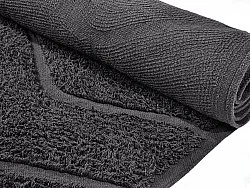 Tapis shaggy - Brynn Natural Cotton Shaggy (noir)