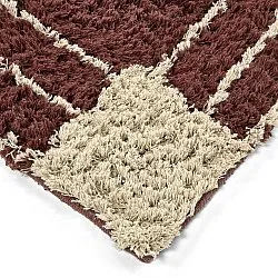 Tapis shaggy - Cataya Natural Cotton Shaggy (marron/beige)