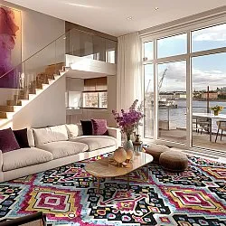 Tapis Wilton - Cizre (multicolore)