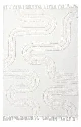 Tapis à poils longs - Como Natural Cotton Shaggy (blanc cassé)