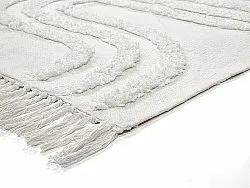 Tapis à poils longs - Como Natural Cotton Shaggy (blanc cassé)