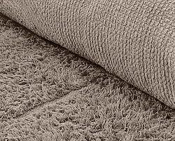 Tapis rond - Cremona Natural Cotton Shaggy (taupe)