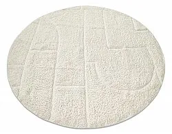 Tapis rond - Cremona Natural Cotton Shaggy (blanc cassé)