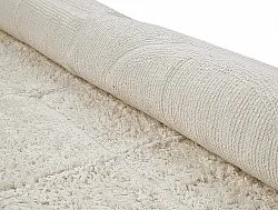 Tapis rond - Cremona Natural Cotton Shaggy (blanc cassé)