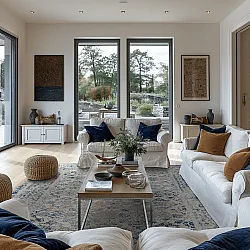 Tapis Wilton - Denizli (bleu)
