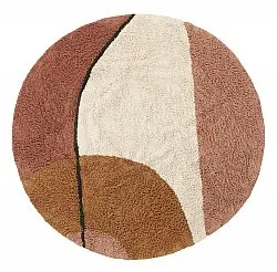 Tapis rond - Donostia Natural Cotton Shaggy (multi)