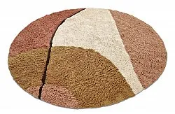 Tapis rond - Donostia Natural Cotton Shaggy (multi)