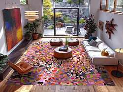 Tapis Wilton - Dottie (rose/multicolore)
