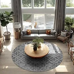 Tapis rond - Draham (gris)