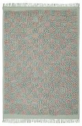 Tapis à poils longs - Elsey Natural Cotton Shaggy (siva/roza)