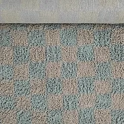 Tapis à poils longs - Elsey Natural Cotton Shaggy (siva/roza)