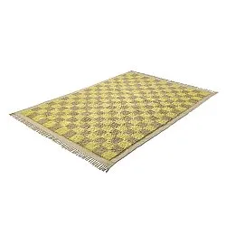 Tapis à poils longs - Elsey Natural Cotton Shaggy (rumeno/bege)