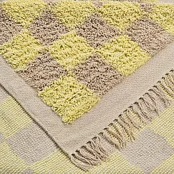 Tapis à poils longs - Elsey Natural Cotton Shaggy (rumeno/bege)