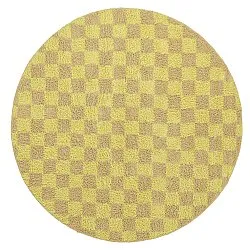 Tapis rond - Elsey Natural Cotton Shaggy (rumeno/bege)