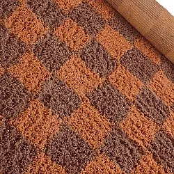 Tapis rond - Elsey Natural Cotton Shaggy (oranžna/rdeča)