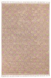 Tapis à poils longs - Elsey Natural Cotton Shaggy (roza/oranžna)