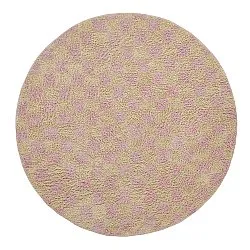 Tapis rond - Elsey Natural Cotton Shaggy (roza/oranžna)