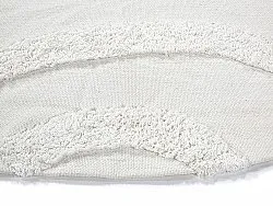 Tapis rond - Emilia Natural Cotton Shaggy (blanc cassé)