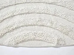 Tapis rond - Everly Natural Cotton Shaggy (blanc cassé)