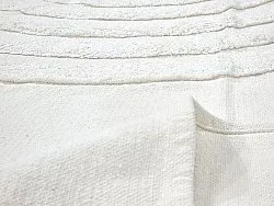 Tapis rond - Everly Natural Cotton Shaggy (blanc cassé)