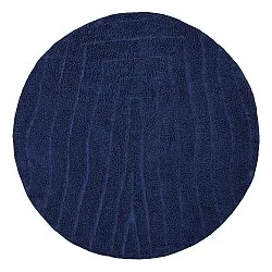 Tapis rond - Farley Natural Cotton Shaggy (modra)