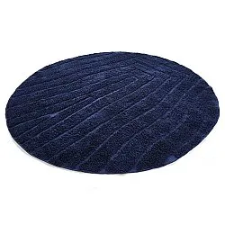 Tapis rond - Farley Natural Cotton Shaggy (modra)
