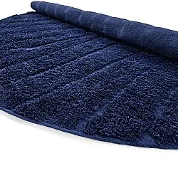 Tapis rond - Farley Natural Cotton Shaggy (modra)