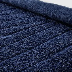 Tapis rond - Farley Natural Cotton Shaggy (modra)