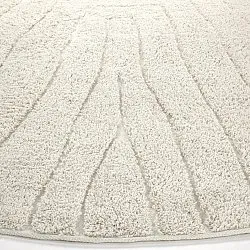 Tapis rond - Farley Natural Cotton Shaggy (umazano bela)