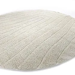 Tapis rond - Farley Natural Cotton Shaggy (umazano bela)