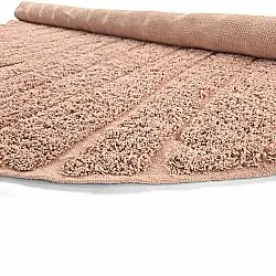 Tapis rond - Farley Natural Cotton Shaggy (roza)