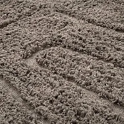 Tapis rond - Farley Natural Cotton Shaggy (taupe)