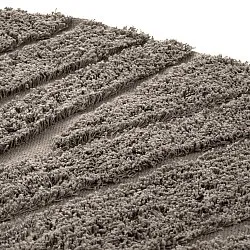 Tapis rond - Farley Natural Cotton Shaggy (taupe)